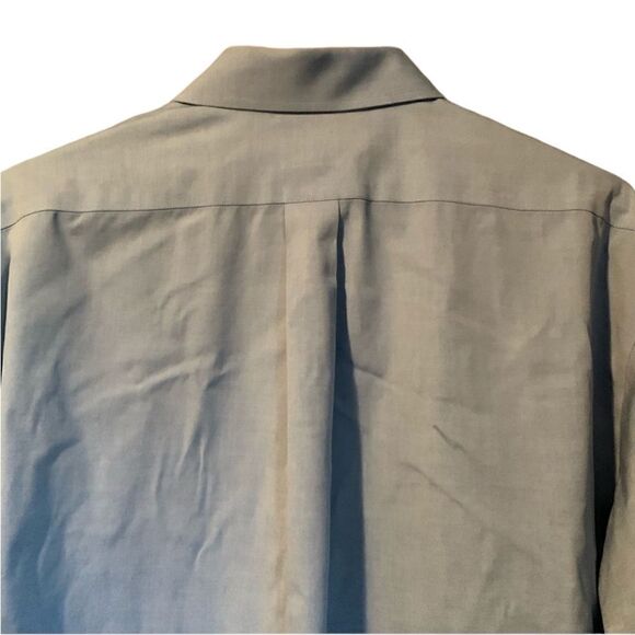 3 for $30!‎ Jos A Banks blue 100% cotton button down shirt - Picture 8 of 12